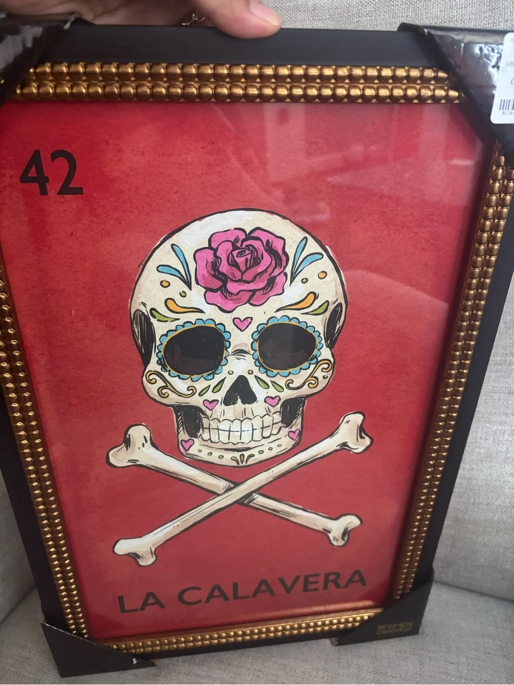 La Calavera #42 Loteria Wall Art Sapna Shah